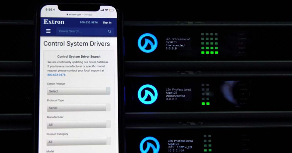 Extron Control Driver for LEA Amplifiers Generation AV