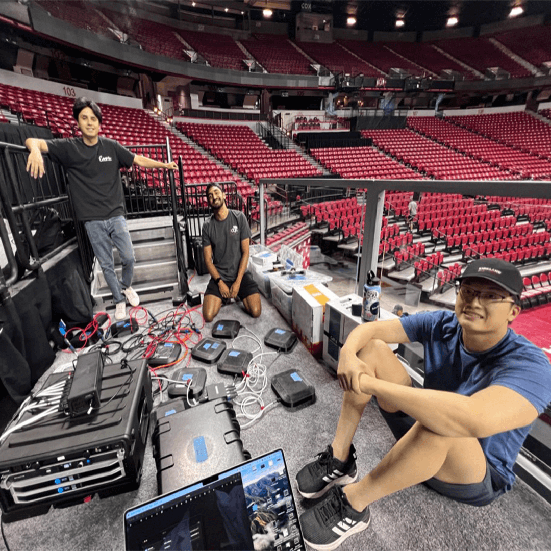 Lea Amps Courtside Las Vegas Arena