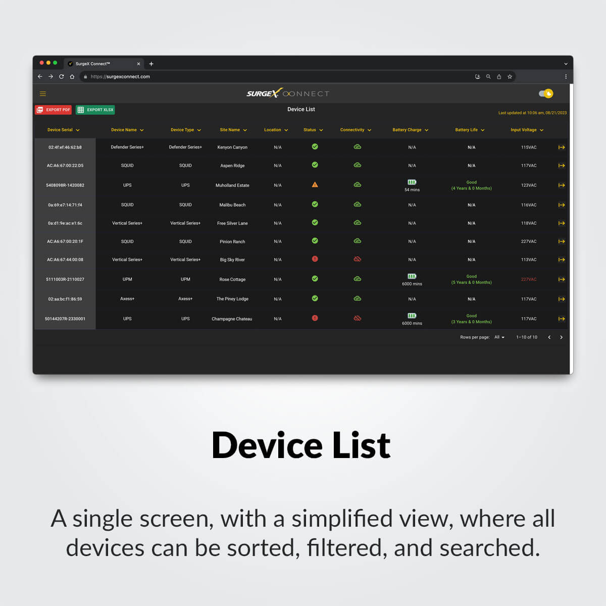 surgex-connect-1-device-list